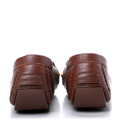 Louis Vuitton Calfskin Monte Carlo Moccasin Loafers 37 Brown 6 of 17
