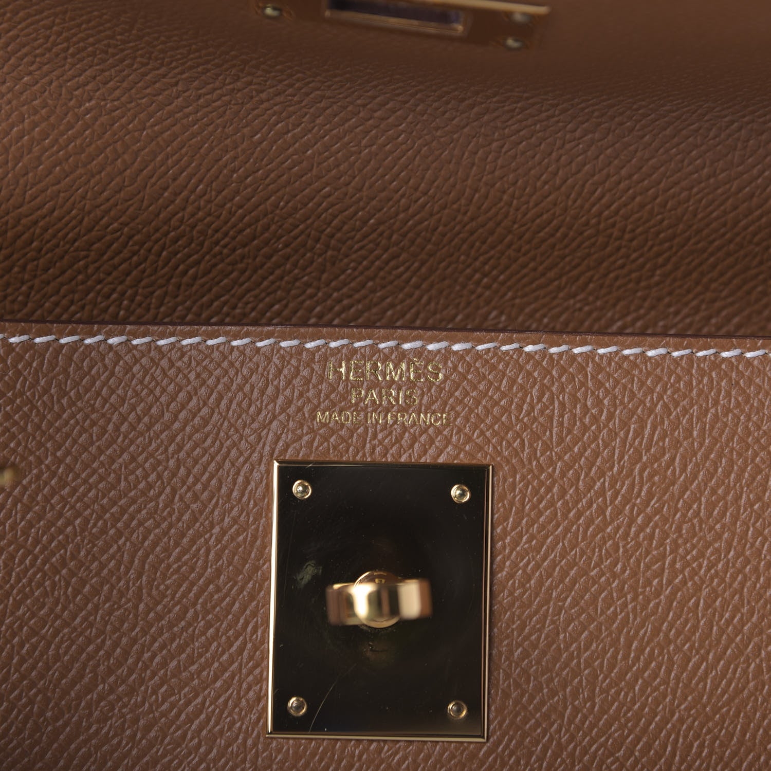 Hermes Epsom Kelly Sellier 32 Gold 8 of 10