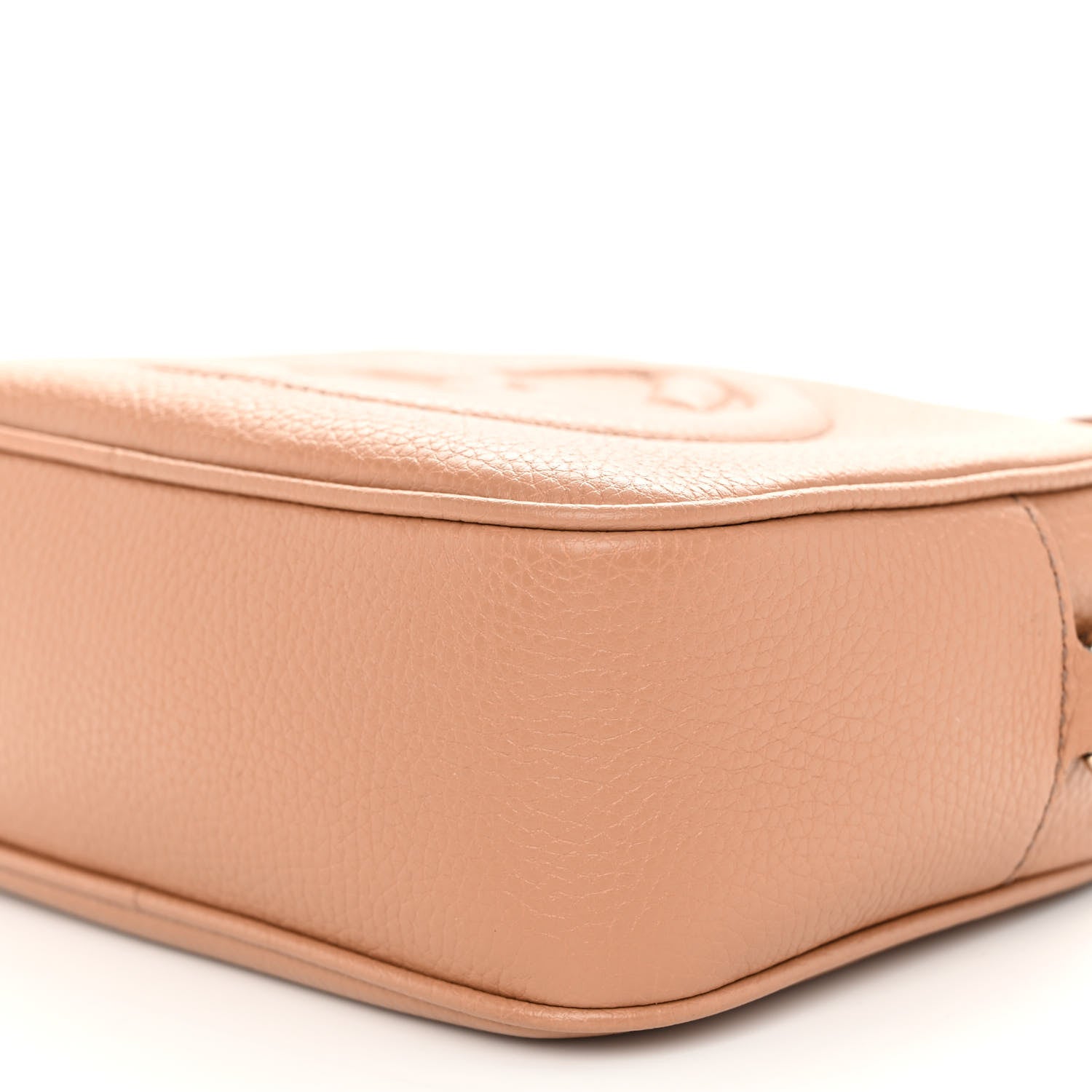 Gucci Pebbled Calfskin Small Soho Disco Bag Camelia 9 of 10