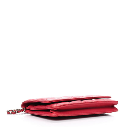 Chanel Caviar Quilted Wallet on Chain WOC Red 3 of 16