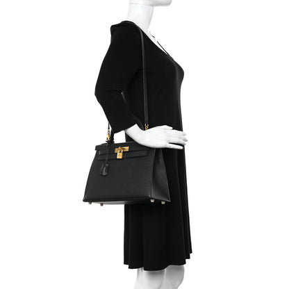 Hermes Epsom Kelly Sellier 28 Black 3 of 13