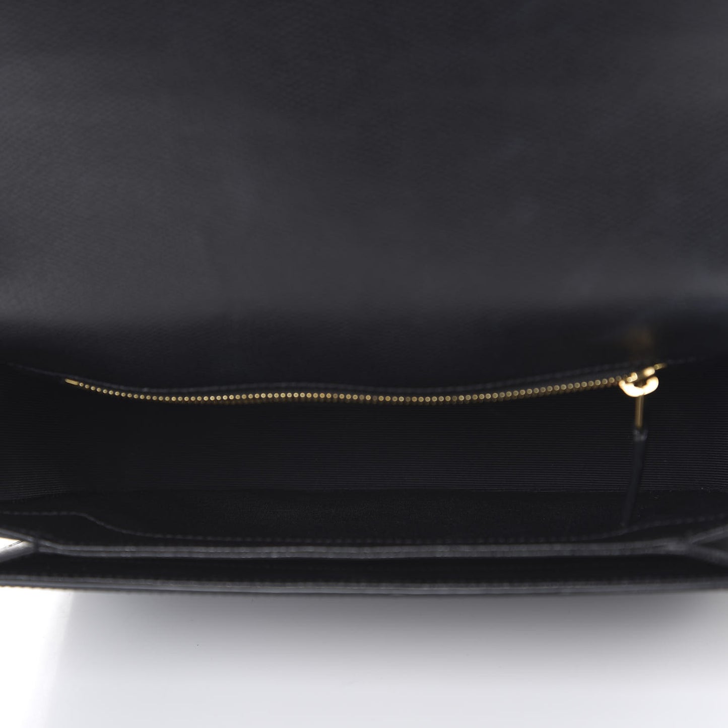 Textured Calfskin Medium Classic Monogram Universite Bag Black