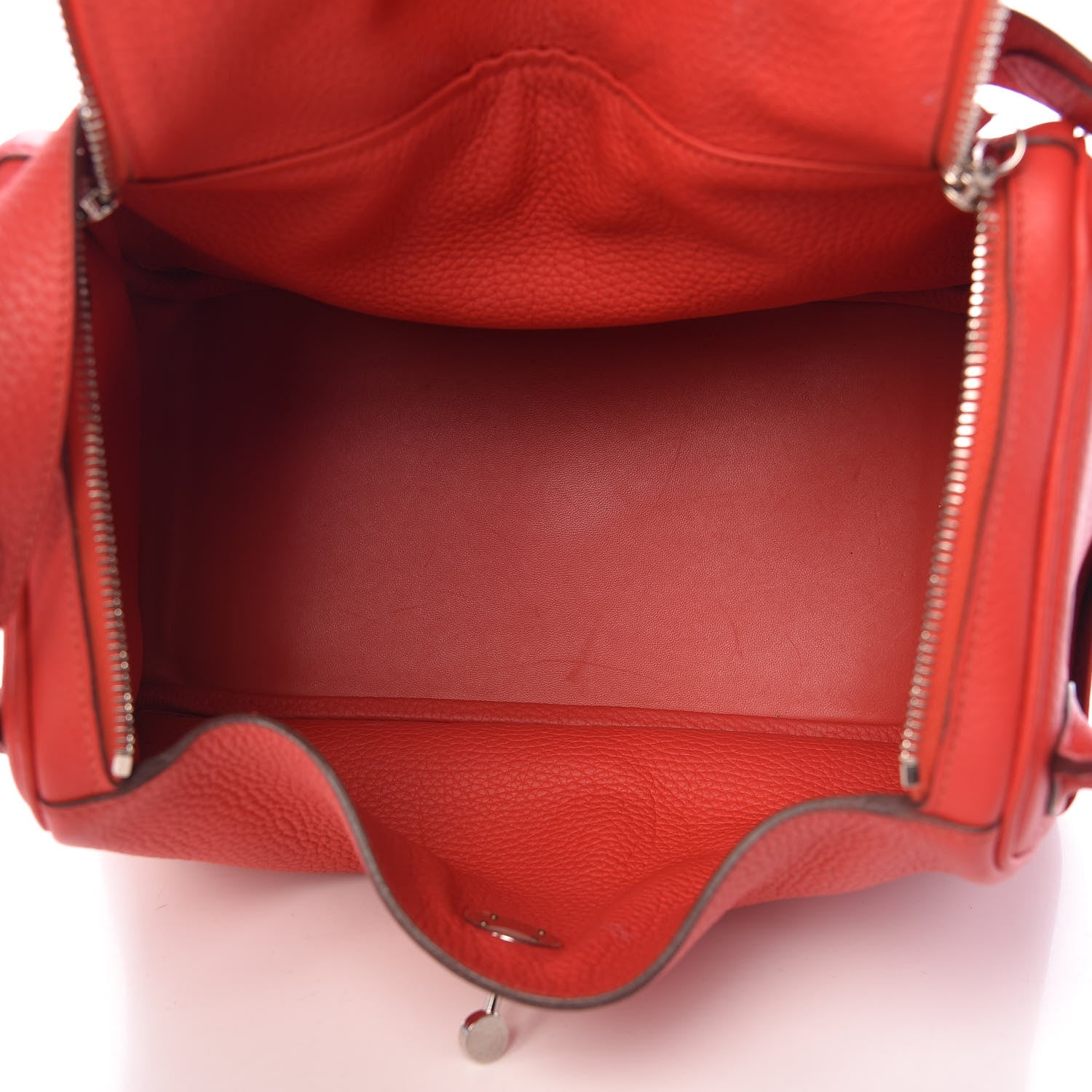 Hermes Taurillon Clemence Lindy 30 Rouge Casaque 5 of 16