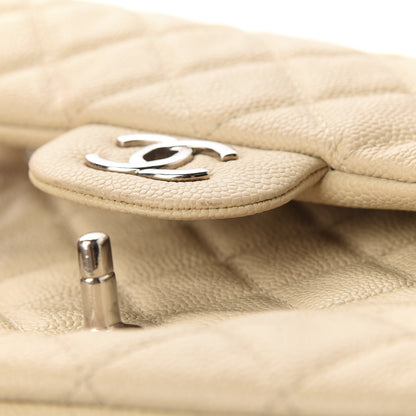 Chanel Caviar Quilted Jumbo Easy Flap Beige 11 of 14