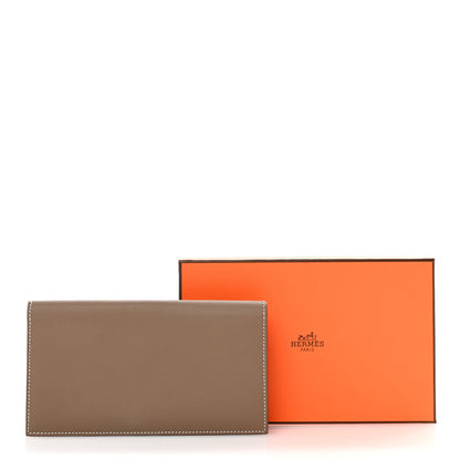Hermes Swift Citizen Twill Long Wallet Etoupe 9 of 9