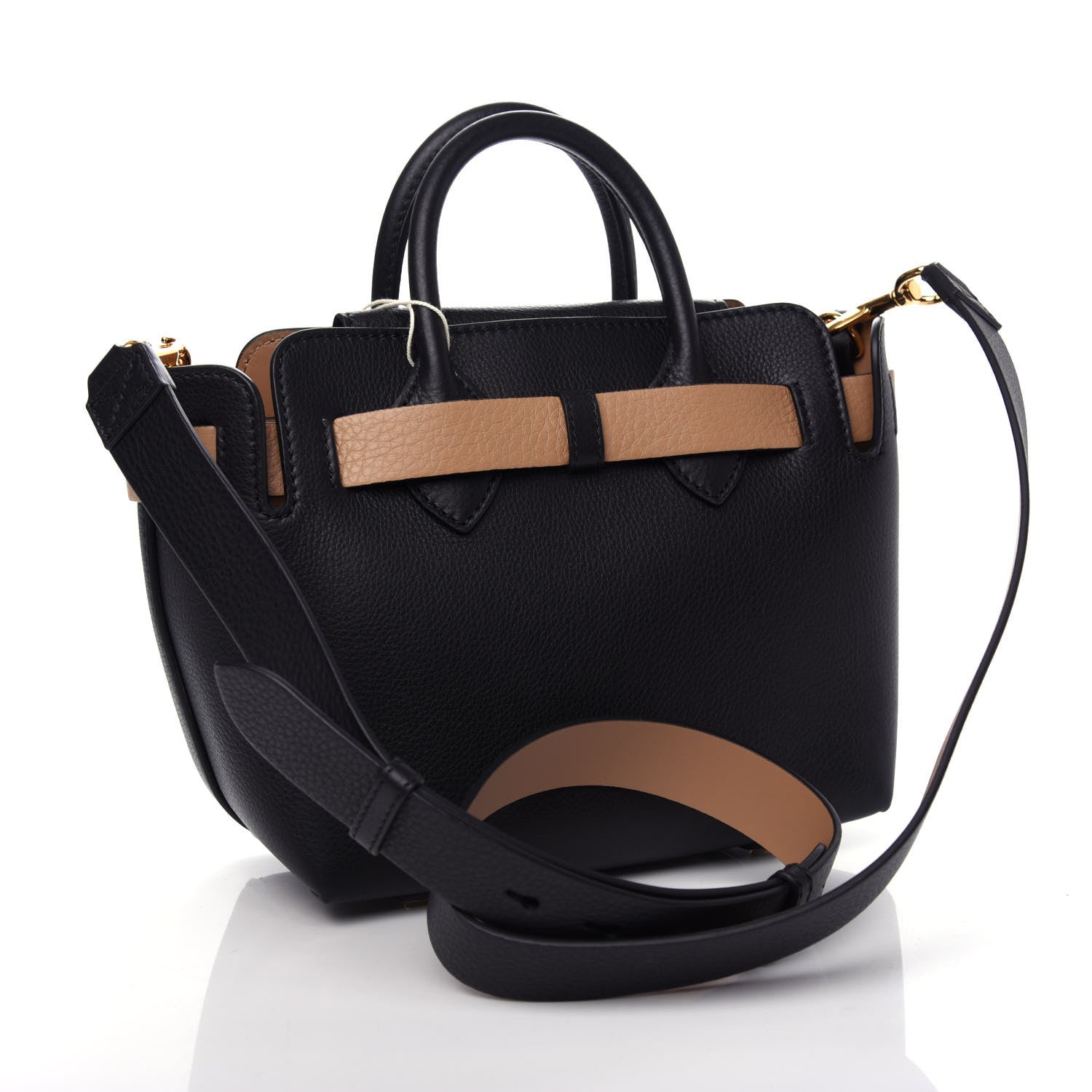 Burberry Soft Grain Calfskin Small Belt Bag Black 3 of 10