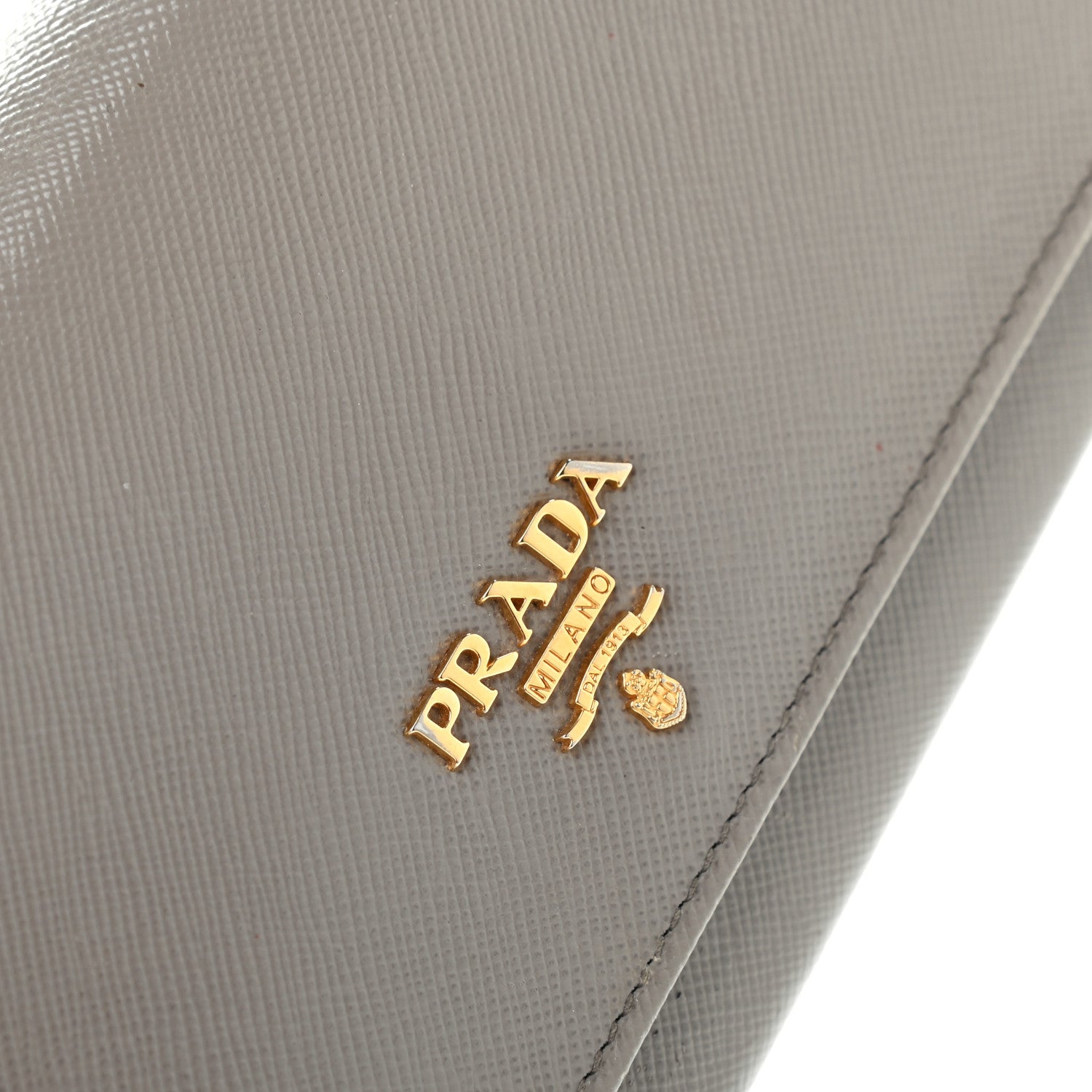 Prada Saffiano Metal Continental Flap Wallet Argilla 9 of 11
