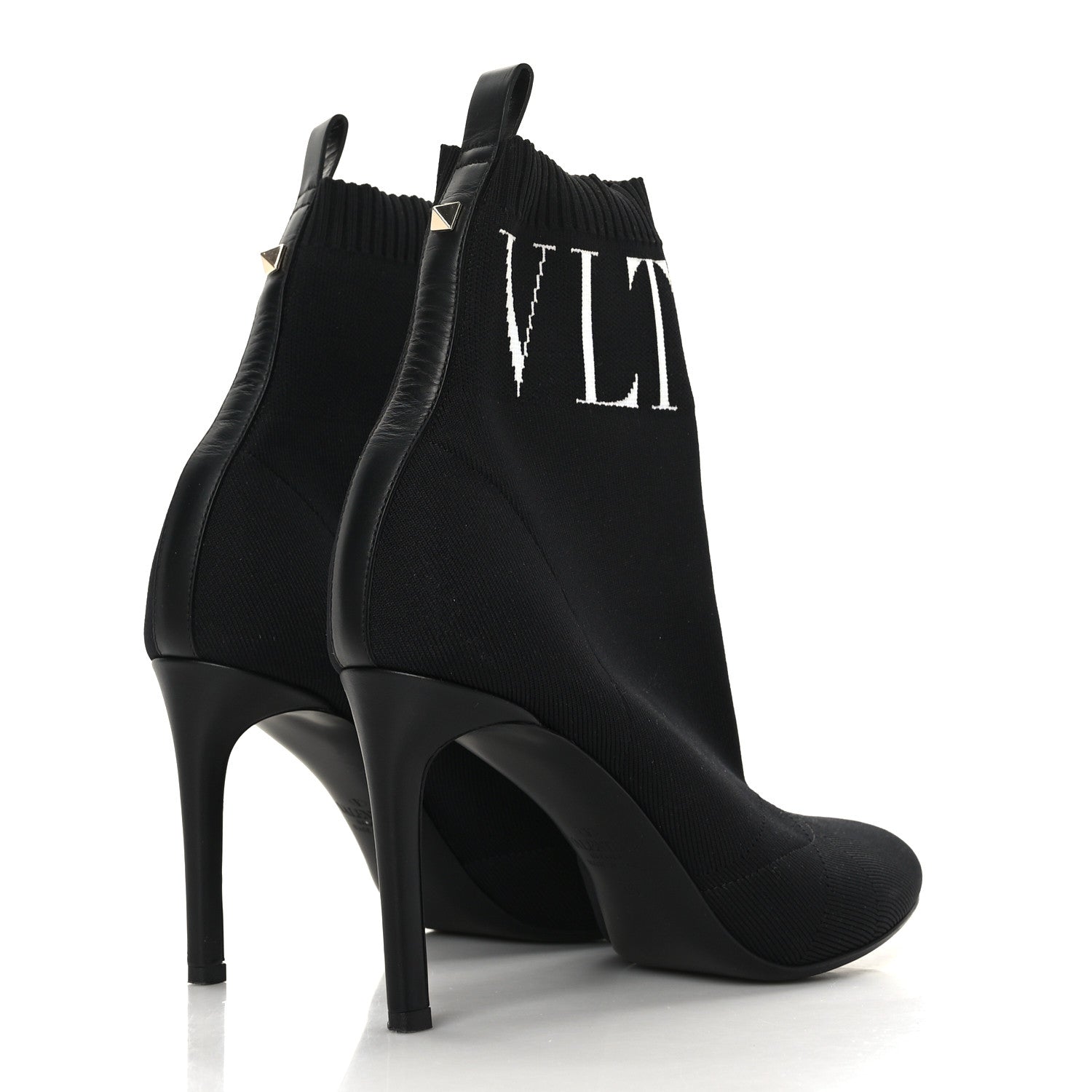 Valentino Garavani Body Tech Knit Sock Boots 36 Black 4 of 7
