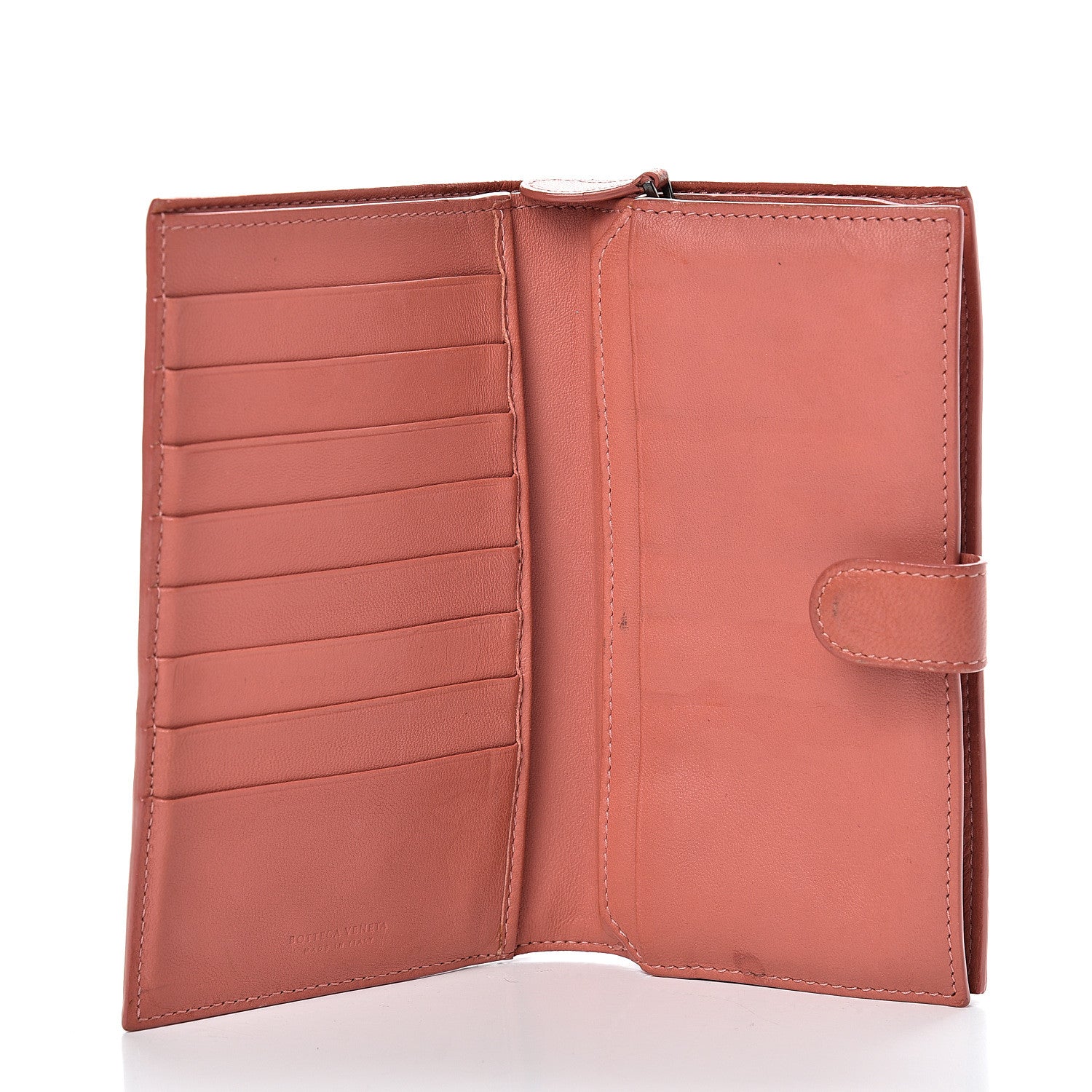 Bottega Veneta Nappa Intrecciato Continental Snap Wallet Pompei 4 of 15