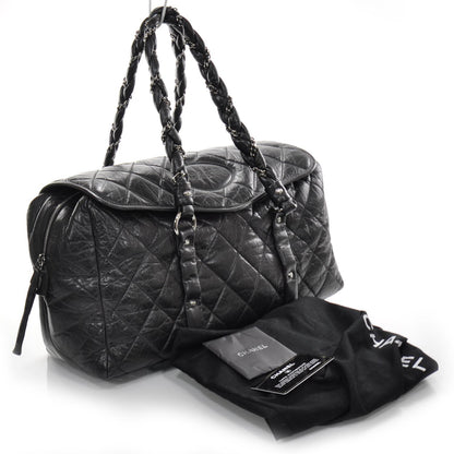 Chanel Ligne Large Duffel Bag Black 3 of 9
