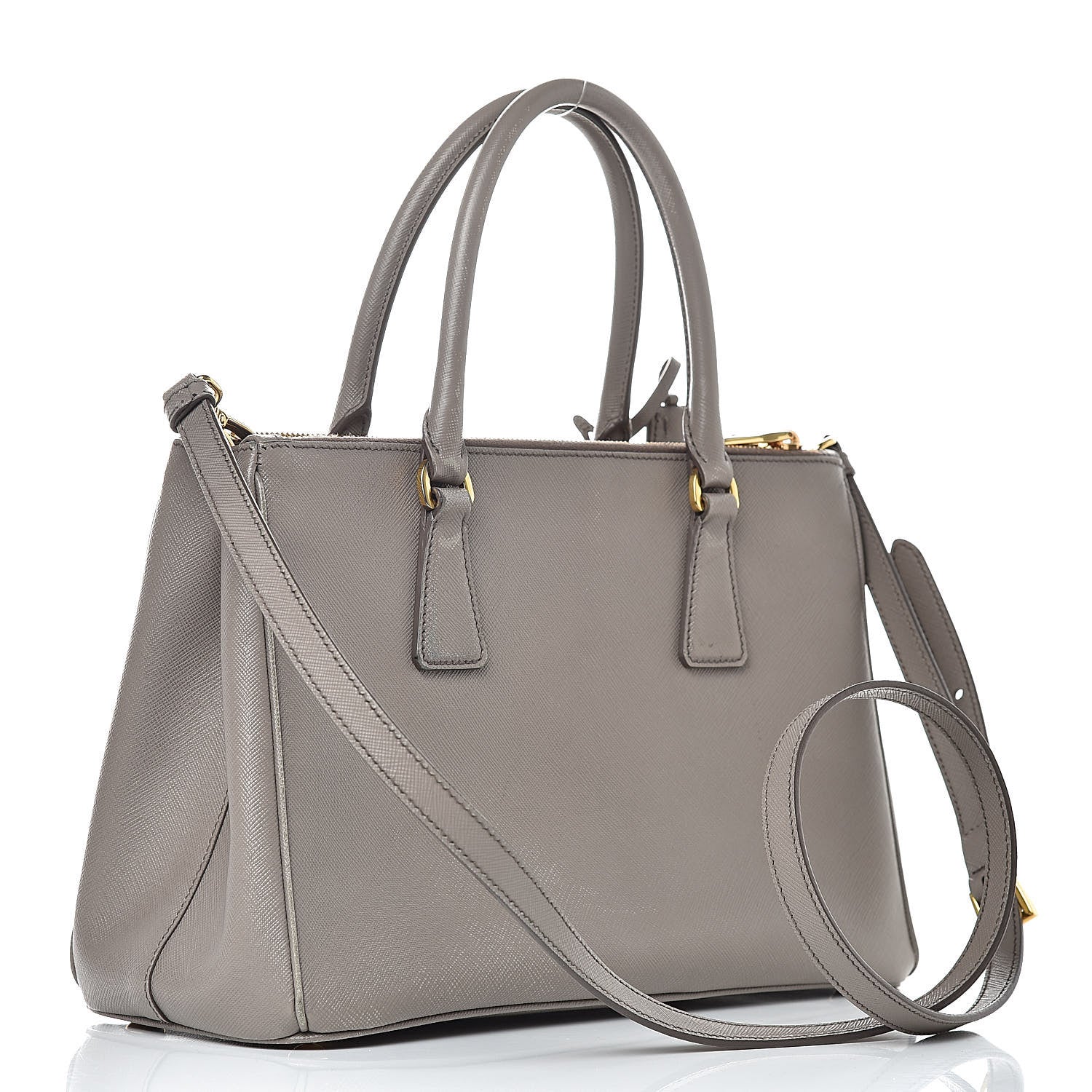 Prada Saffiano Small Galleria Double Zip Tote Argilla 3 of 22