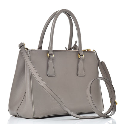 Prada Saffiano Small Galleria Double Zip Tote Argilla 3 of 22
