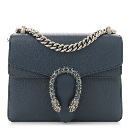 Gucci Dollar Calfskin Crystal Mini Dionysus Shoulder Bag Blue Agata Montana Sapphire 1 of 14