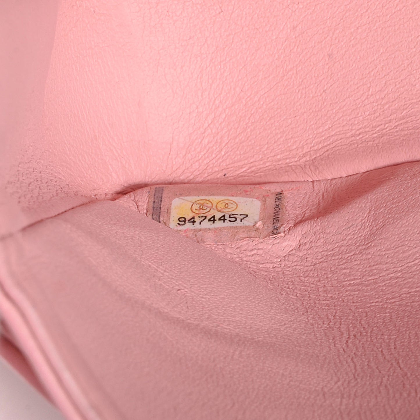 Lambskin Quilted Medium Double Flap Light Pink