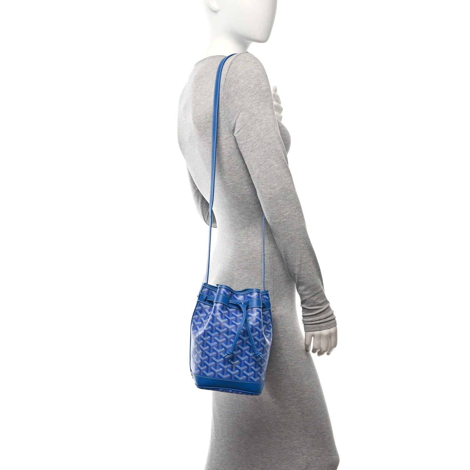 Goyard Goyardine Petit Flot Bucket Bag PM Sky Morning 2 of 10