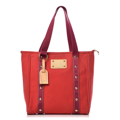 Louis Vuitton Toile Antigua Cabas MM Red 1 of 15