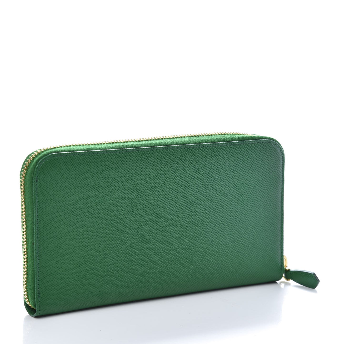 Saffiano Multicolor Zip Around Wallet Verde Cobalt