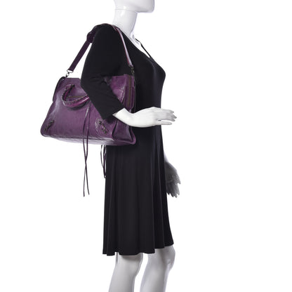 Balenciaga Agneau Classic Hardware City Raisin 2 of 8