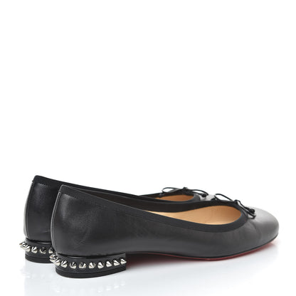 Christian Louboutin Shiny Nappa La Massine Flats 38 Black 4 of 15