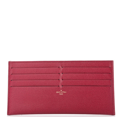 Louis Vuitton Calfskin Felicie Card Holder Insert Fuchsia 1 of 4