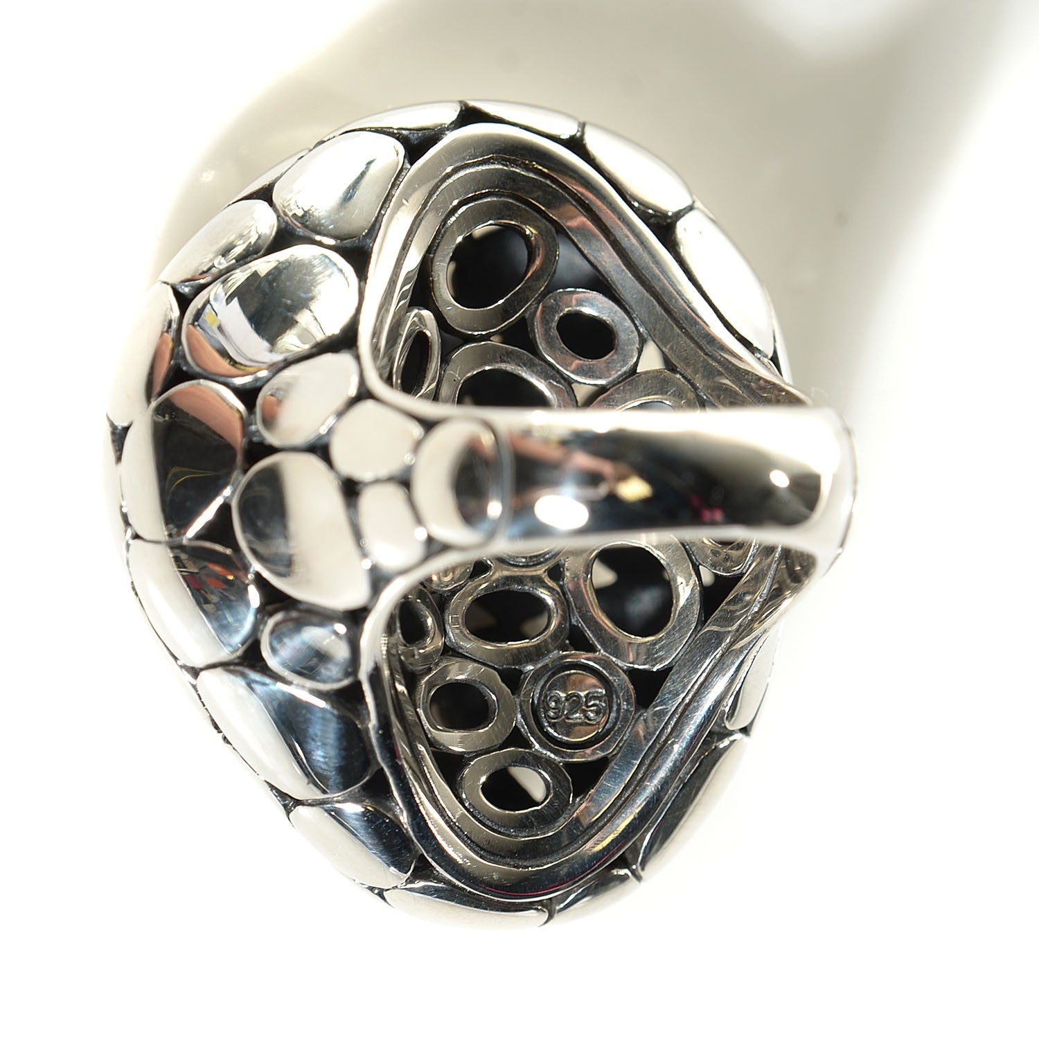 John Hardy Sterling Silver Dot Ring 7.25 5 of 5