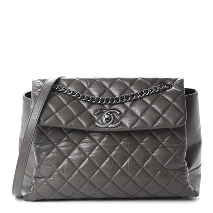 Chanel Aged Calfskin Medium Lady Pearly Flap Grey 1 of 15
