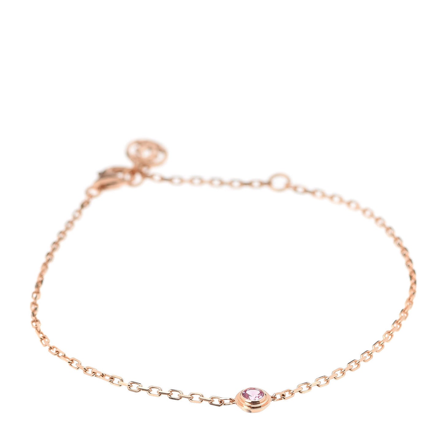 18K Pink Gold Pink Sapphire D'Amour Bracelet