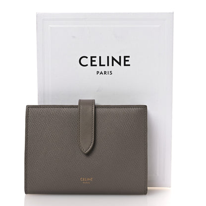 Celine Grained Calfskin Medium Multifunction Strap Wallet Pebble 11 of 11
