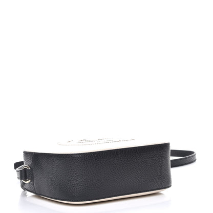 Gucci Dollar Calfskin Bi-Color Small Soho Disco Bag Mystic White Black 4 of 7