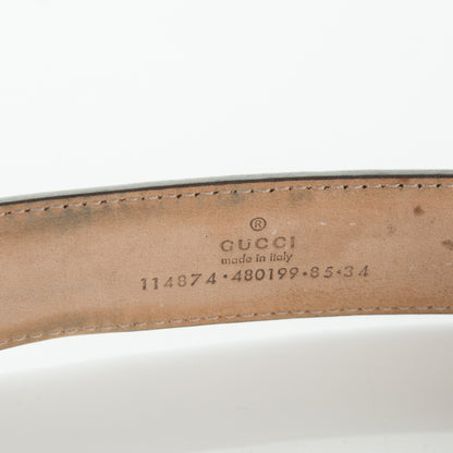 Gucci Guccissima Interlocking G Belt 85 34 Winter Rose 4 of 6