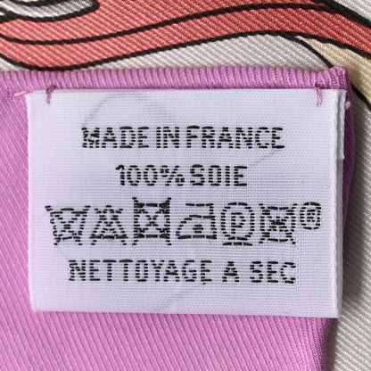 Hermes Silk Palonniers Scarf 70 Violine Gris Perle 3 of 4