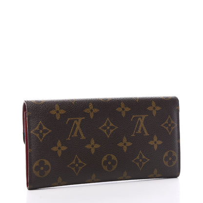 Louis Vuitton Monogram Emilie Wallet Red 2 of 5