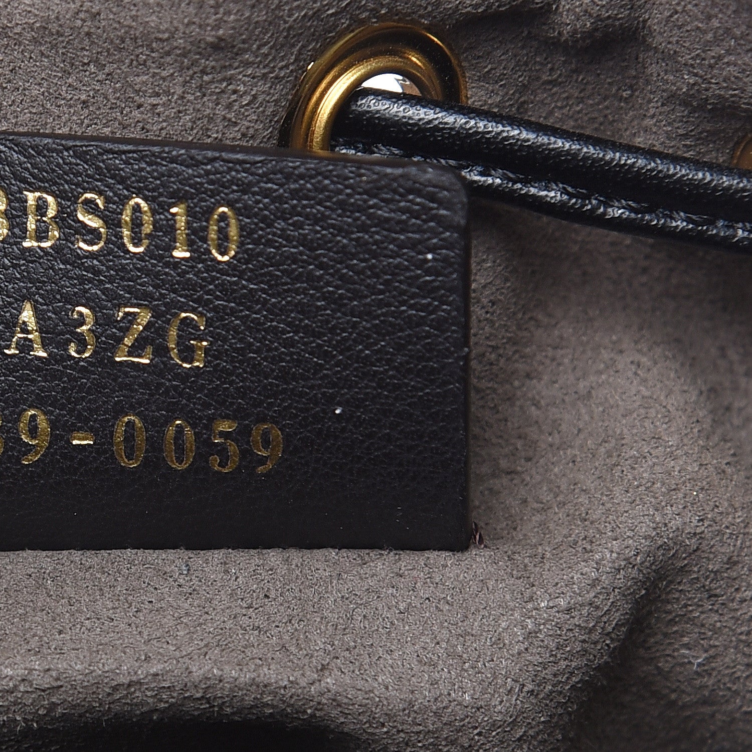 Fendi Vitello Liberty F is Fendi Bi-Color FF 1974 Embossed Mini Mon Tresor Bucket Bag Maya Black 7 of 9