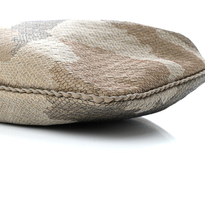 Bottega Veneta Nappa Intrecciato Camo Embroidered Maxi Veneta Hobo Taupe 7 of 8