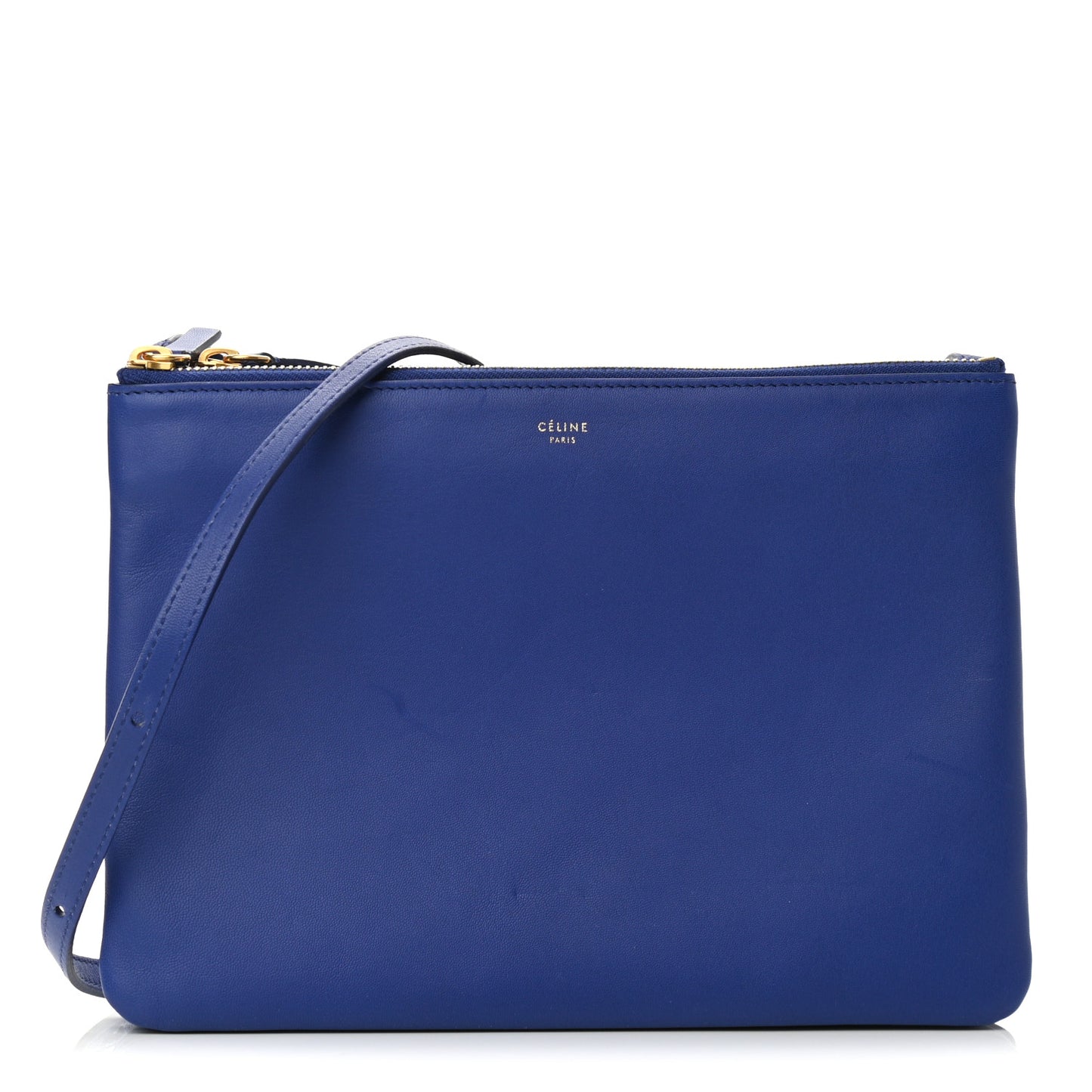 Lambskin Large Trio Crossbody Bag Deep Blue