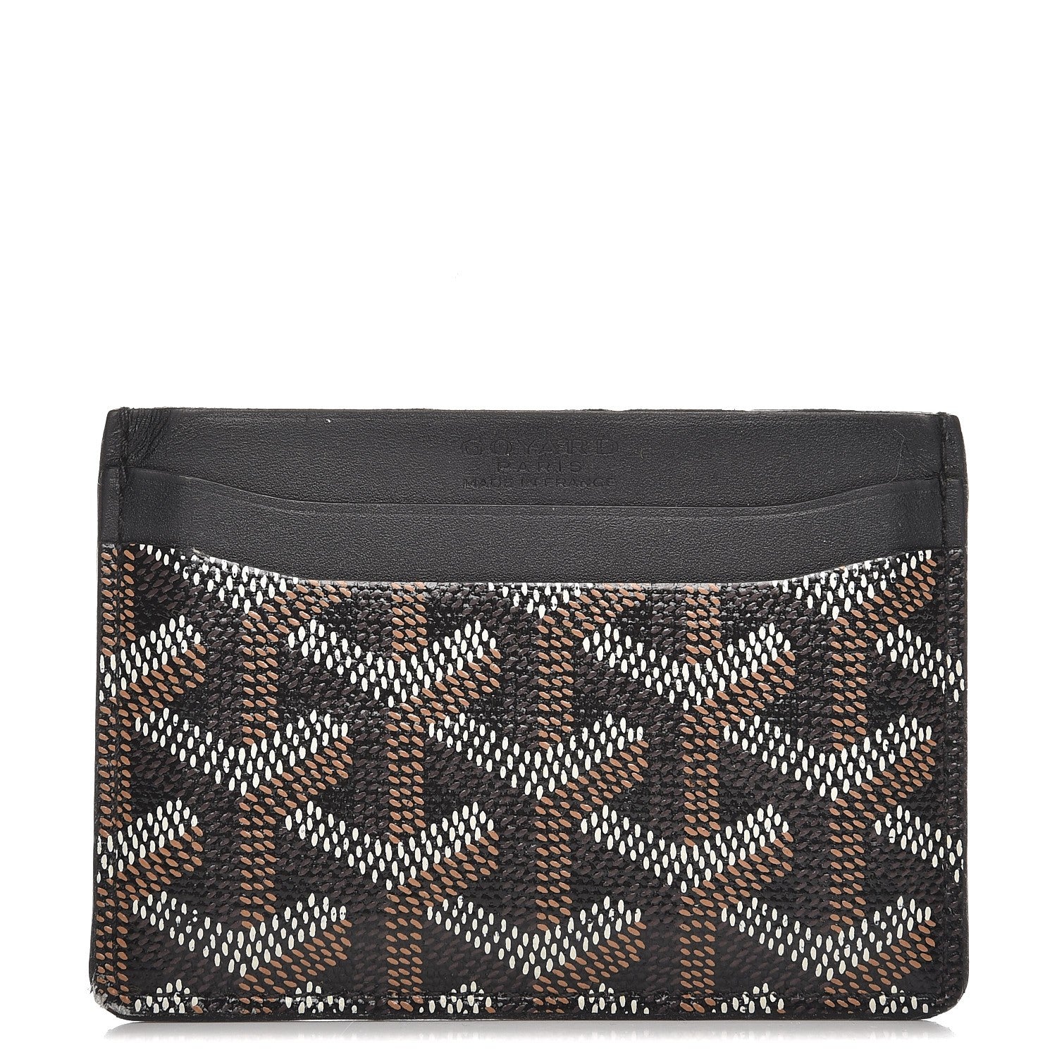 Goyard Goyardine Saint Sulpice Card Holder Black 1 of 8
