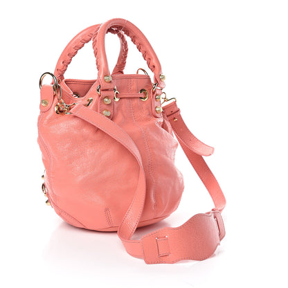 Balenciaga Agneau Giant 12 Gold Hardware Mini Pompon Rose Azalea 3 of 8