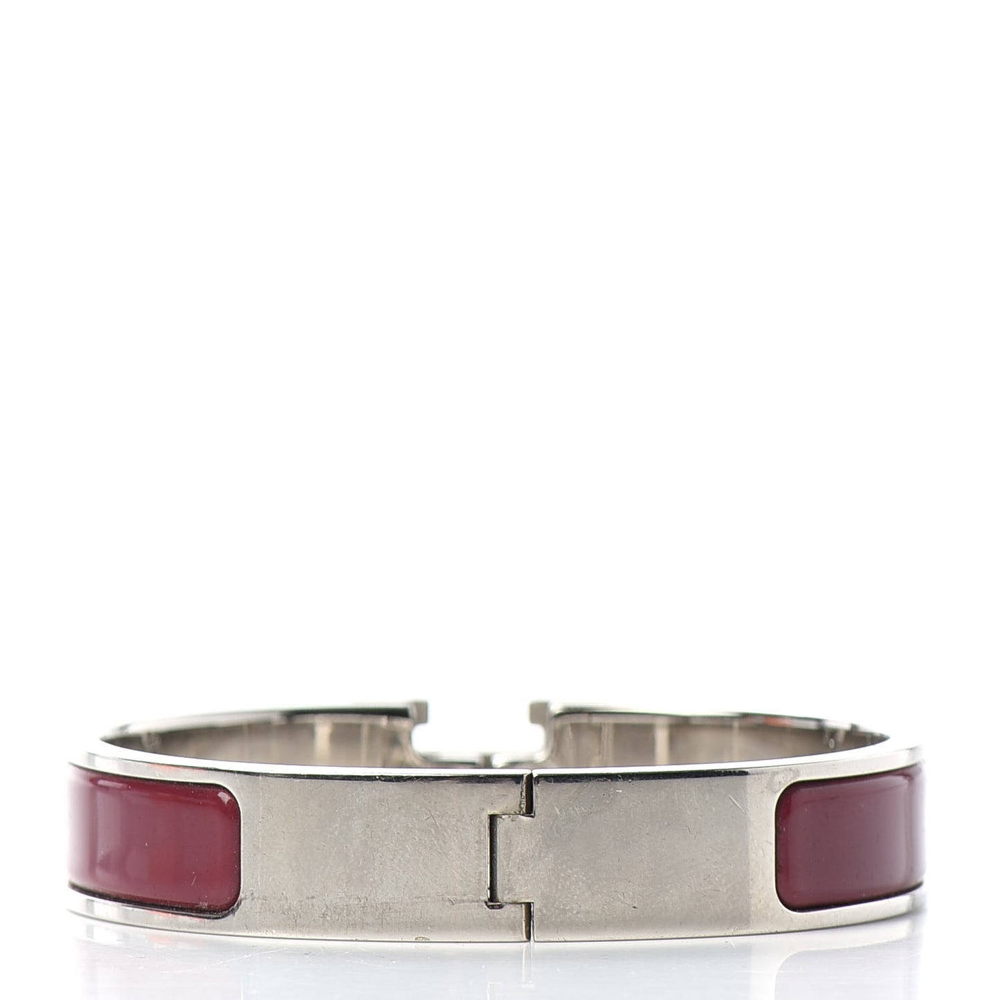 Enamel Narrow Clic Clac H Bracelet PM Rouge De Chine