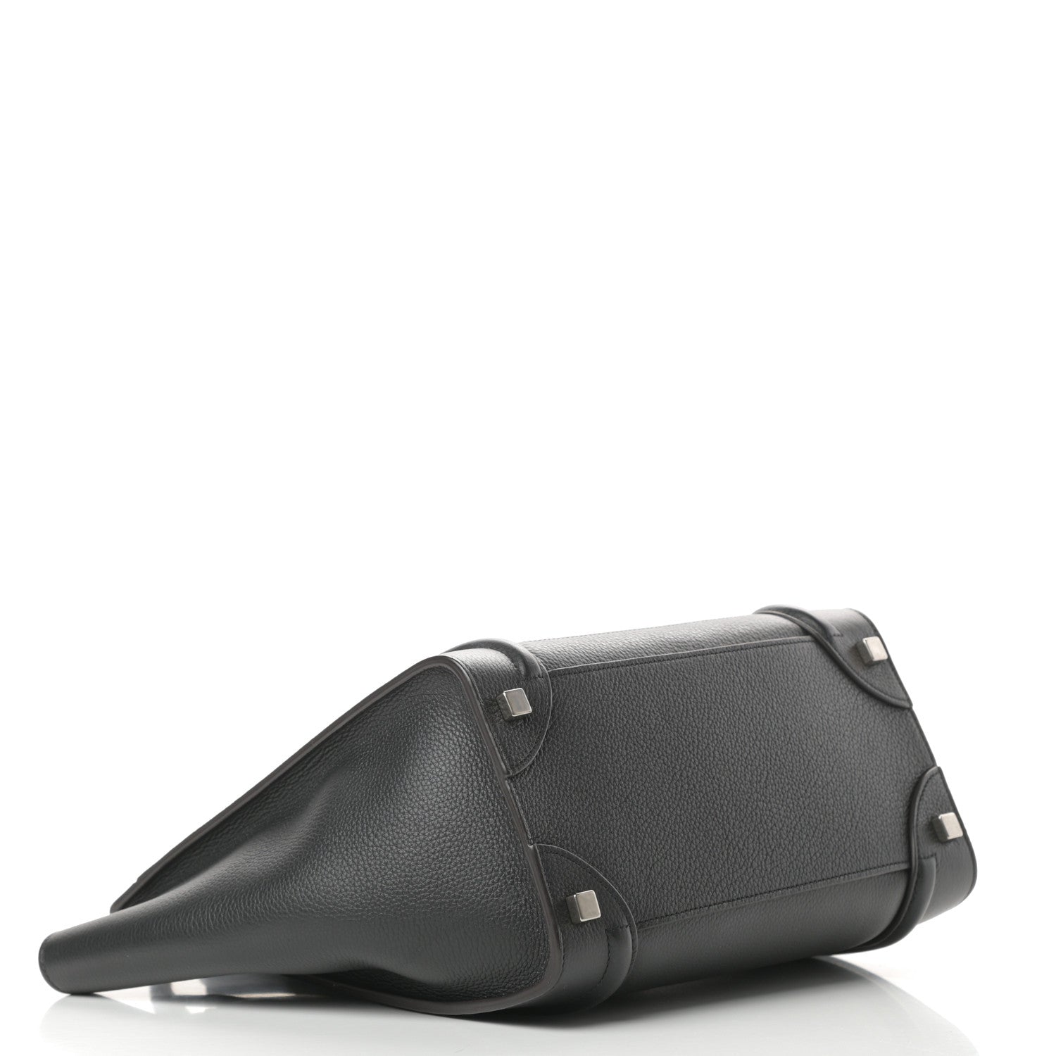 Celine Drummed Calfskin Micro Luggage Black 4 of 10