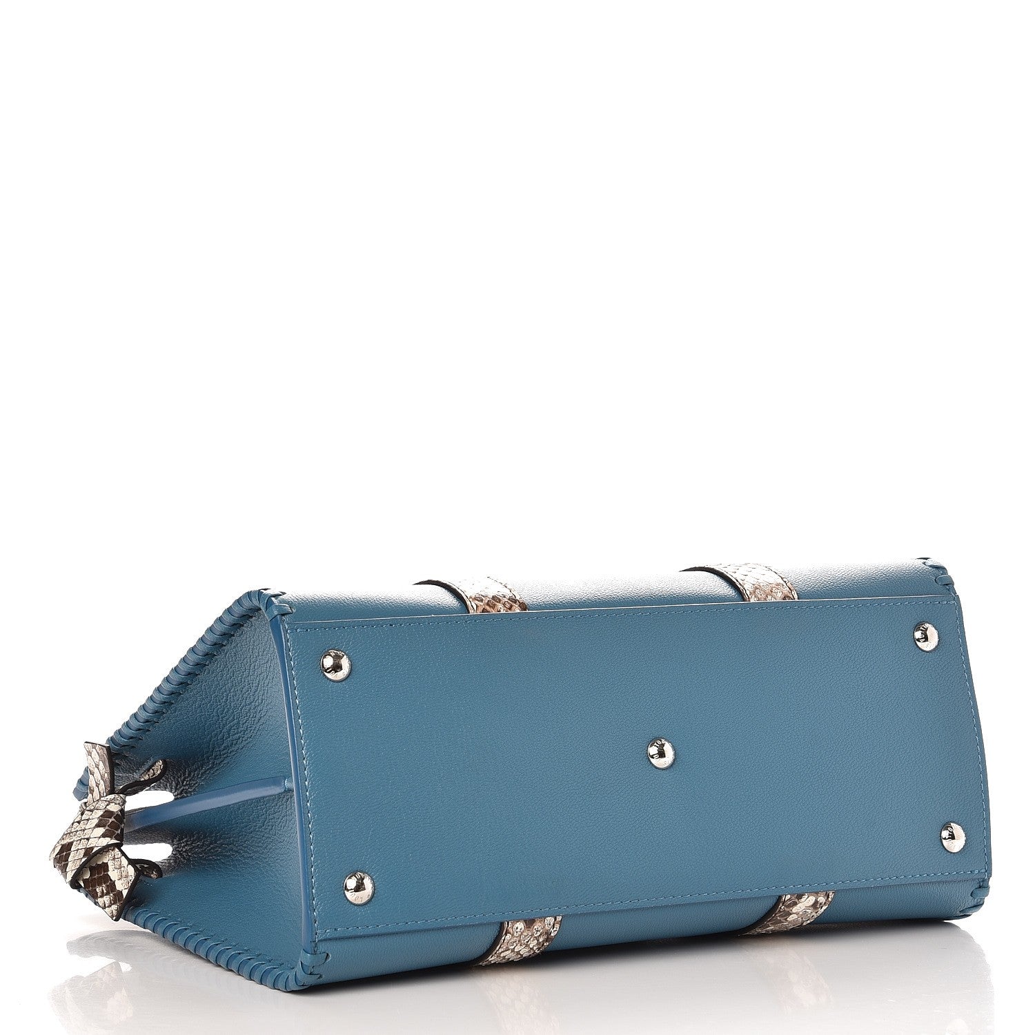 Louis Vuitton Cuir Plume Python Very Tote Blue Glacier 4 of 6