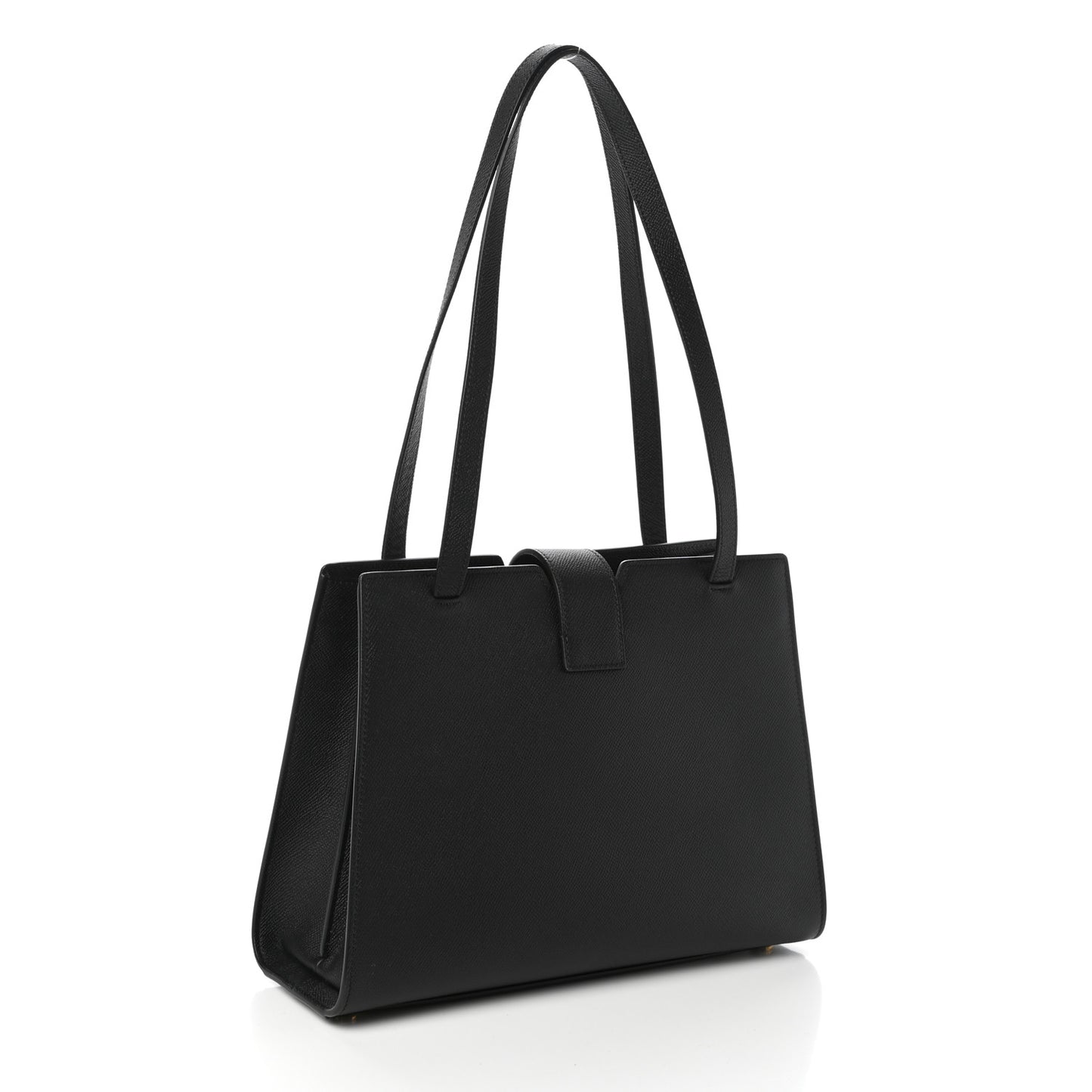 Calfskin Medium Tara Shoulder Bag Black