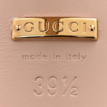 Gucci Monogram GG Mignon Nappa Chevron Matelasse Double G 95mm Pumps 39.5 Dusty Brown 6 of 16