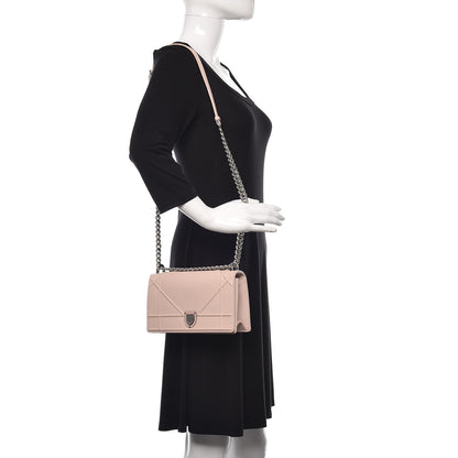 Christian Dior Grained Calfskin Cannage Small Diorama Flap Bag Rose Poudre 2 of 13