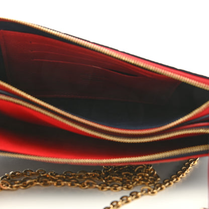 Louis Vuitton Empreinte Double Zip Pochette Marine Rouge 5 of 9