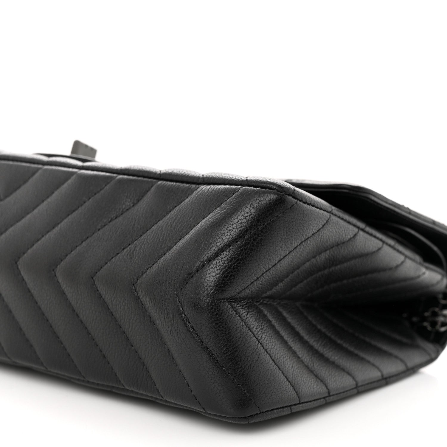 Chanel Sheepskin Chevron Quilted 2.55 Reissue 226 Flap So Black 10 of 12