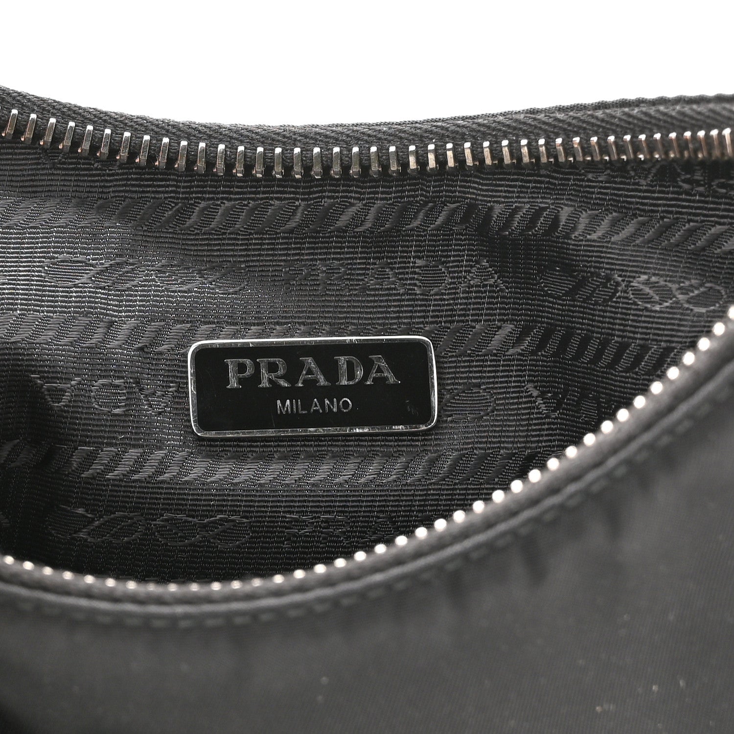 Prada Tessuto Nylon Saffiano Mini Re-Edition 2005 Bag Black 6 of 11