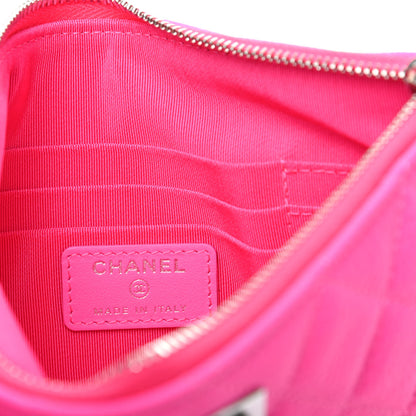 Chanel Goatskin Quilted Medium Reissue Cosmetic Case Pink 6 of 7