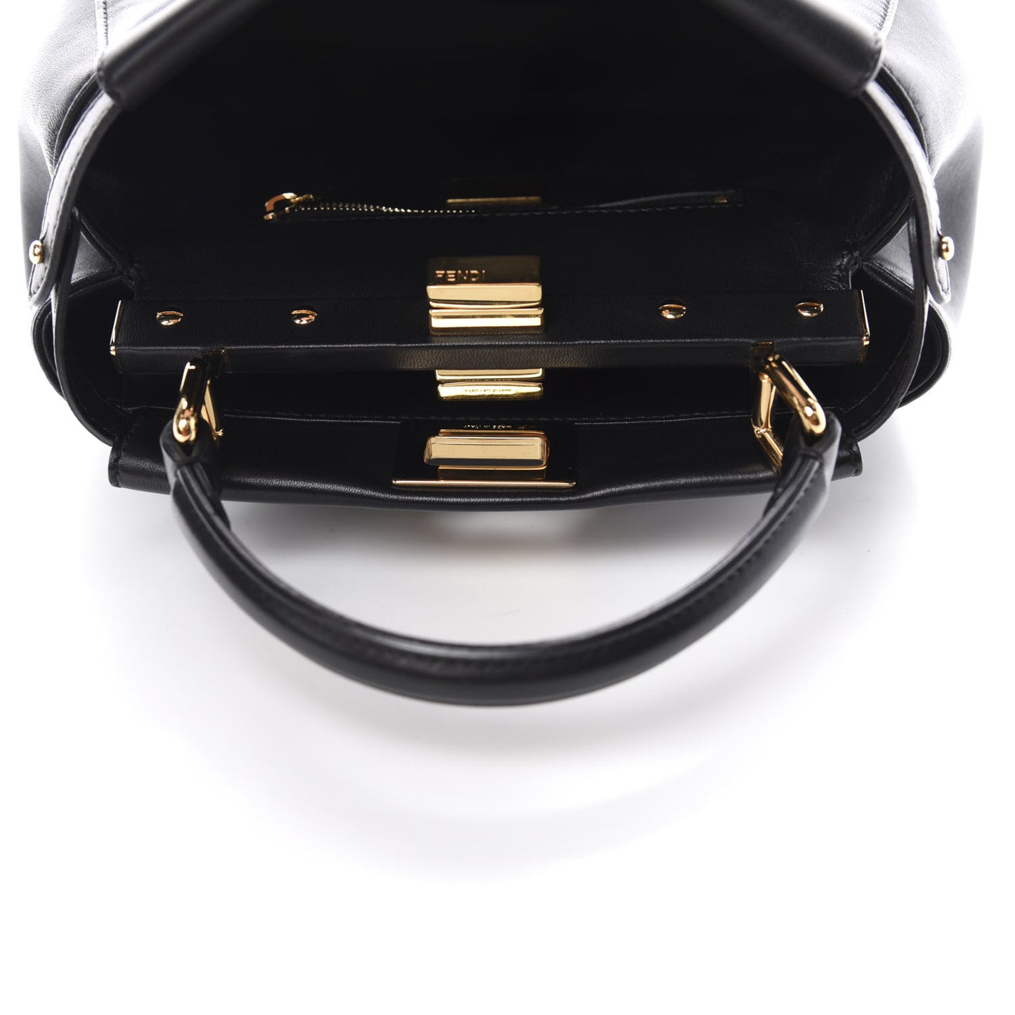 Nappa Mini Peekaboo Iconic Satchel Black