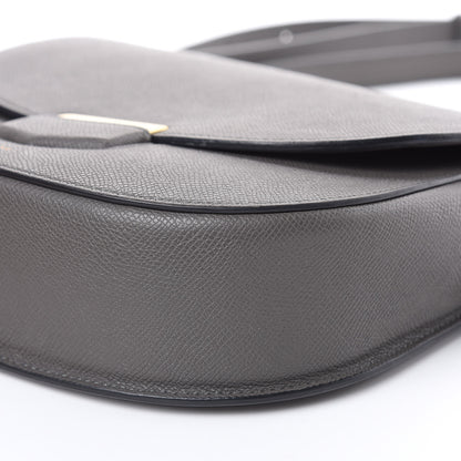 Celine Grained Calfskin Medium Trotteur Taupe 11 of 15