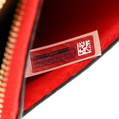 Chloe Grained Calfskin Medium Marcie Zip Card Holder Red 6 of 7
